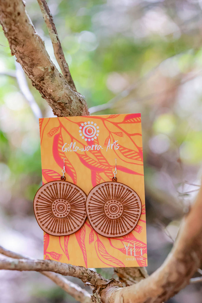 Iron Bark Gum Flowers - Earrings