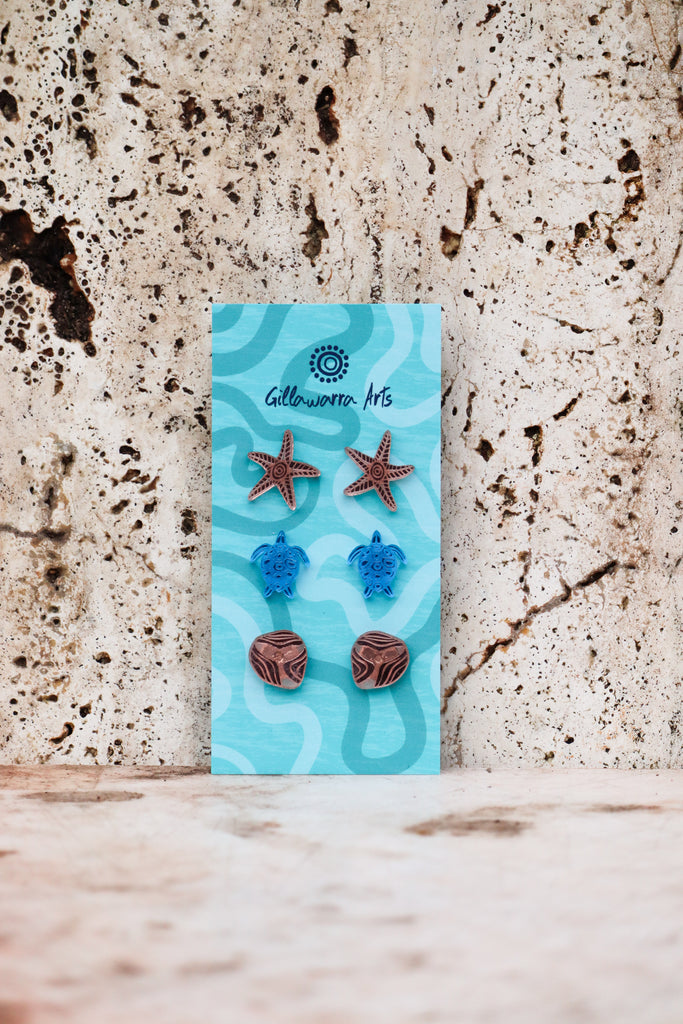 Ocean kin - studs set