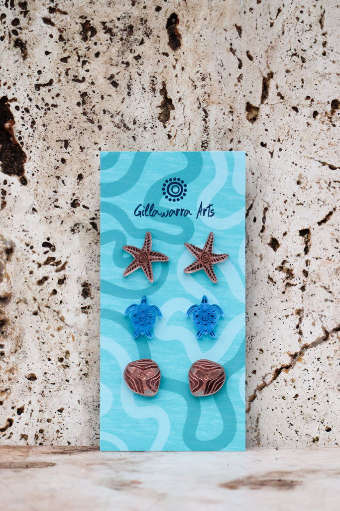 Ocean kin - studs set