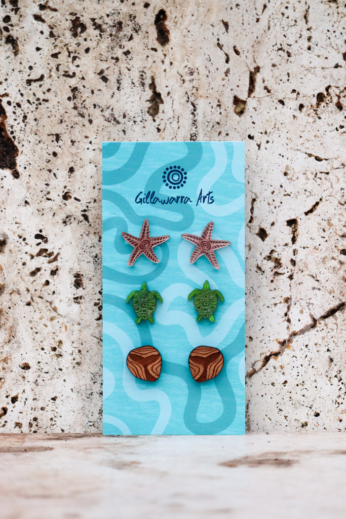 Ocean kin - studs set