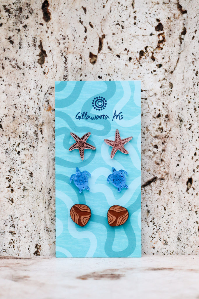 Ocean kin - studs set