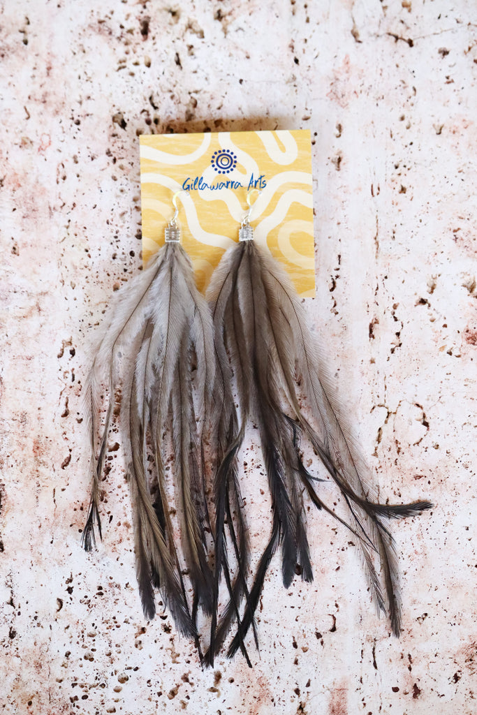 Emu Feather Earrings