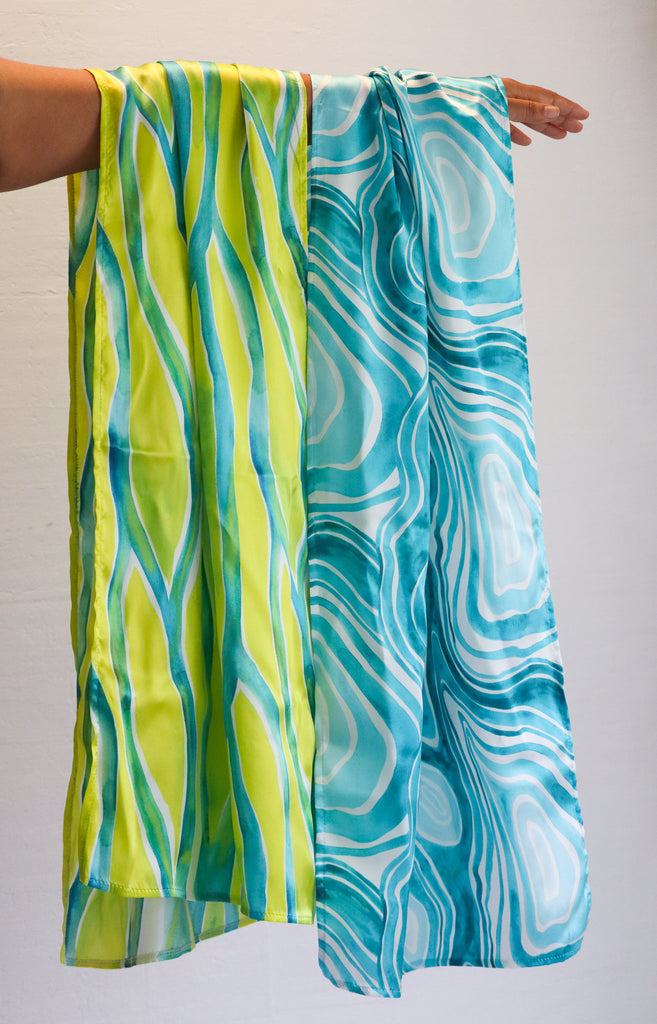 Saltwater Barray Silk scarf