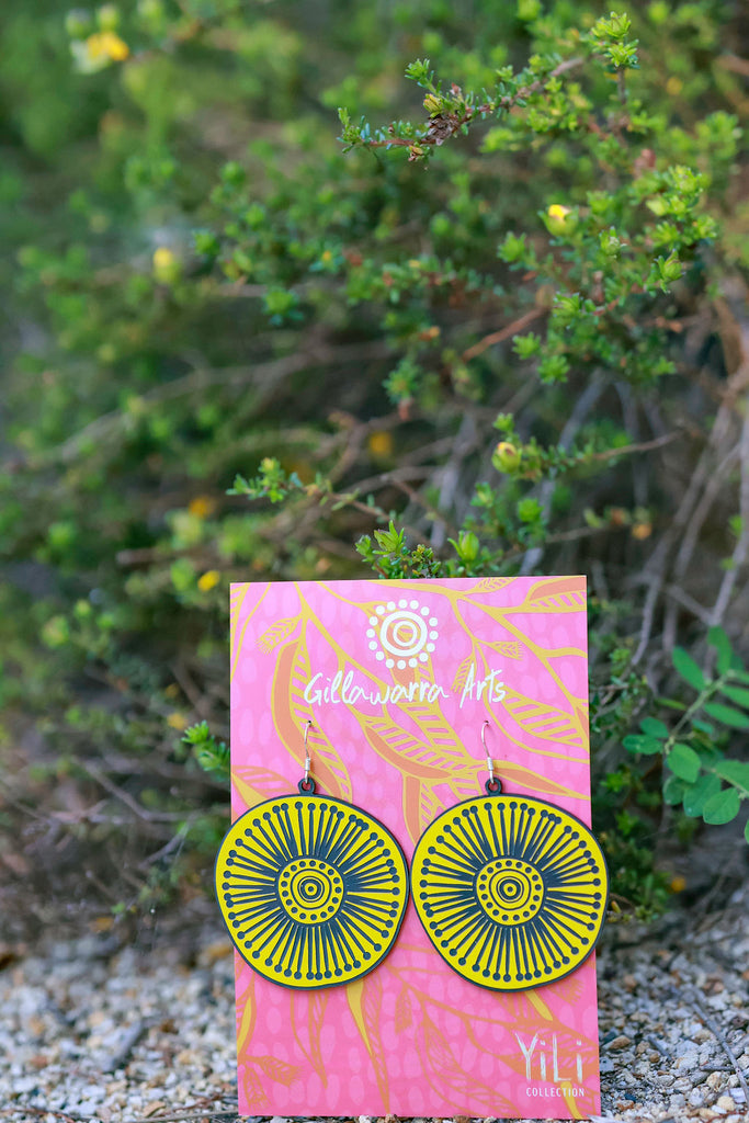 Iron Bark Gum Flowers - Earrings