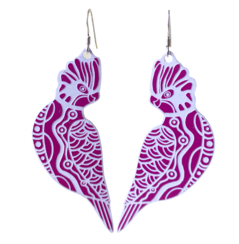 Cheeky Galahs - Earrings | Gillawarra Arts