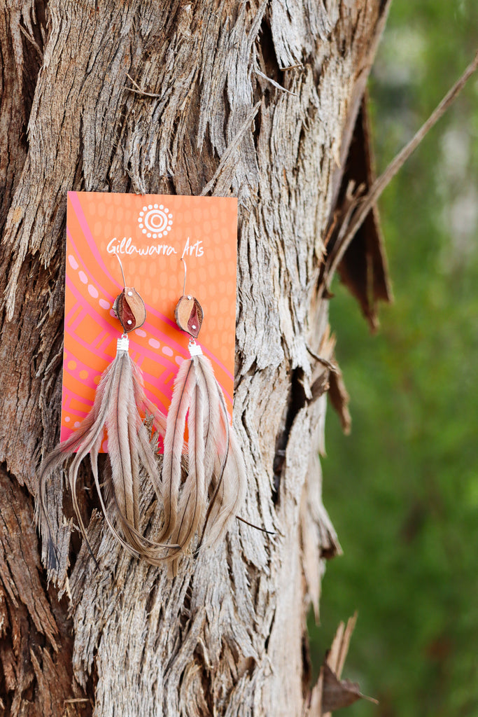 Hakea - Feather Earrings