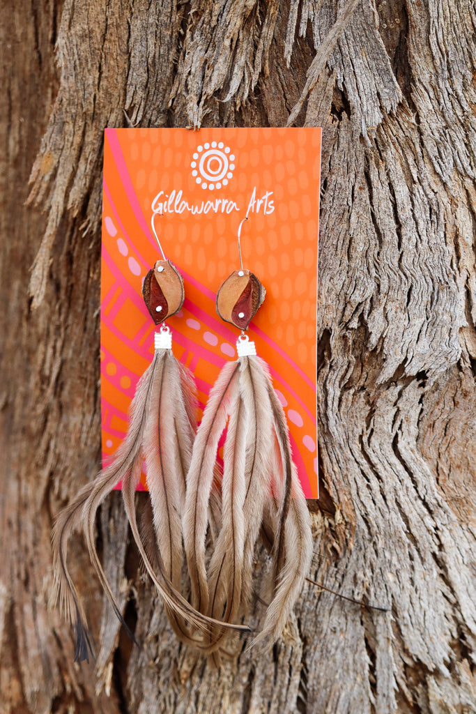 Hakea - Feather Earrings