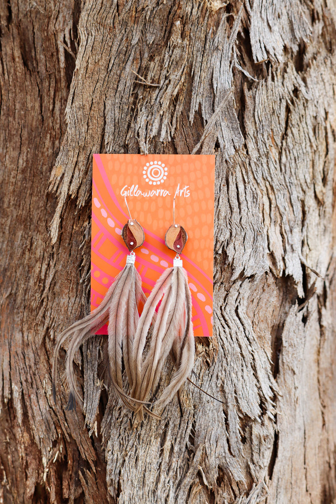 Hakea - Feather Earrings